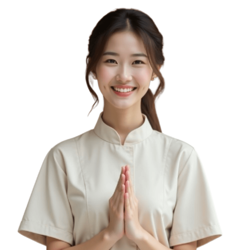 a woman in a white shirt